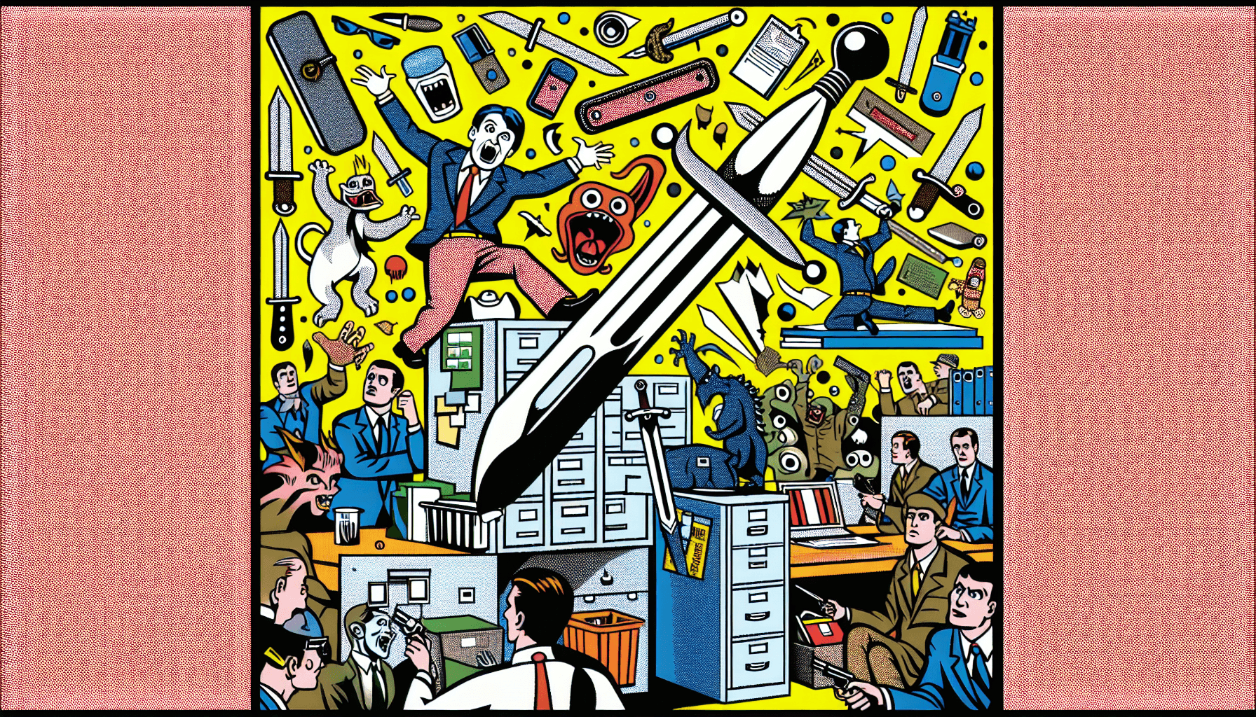 There's a sword in the supply closet and HR won't explain it