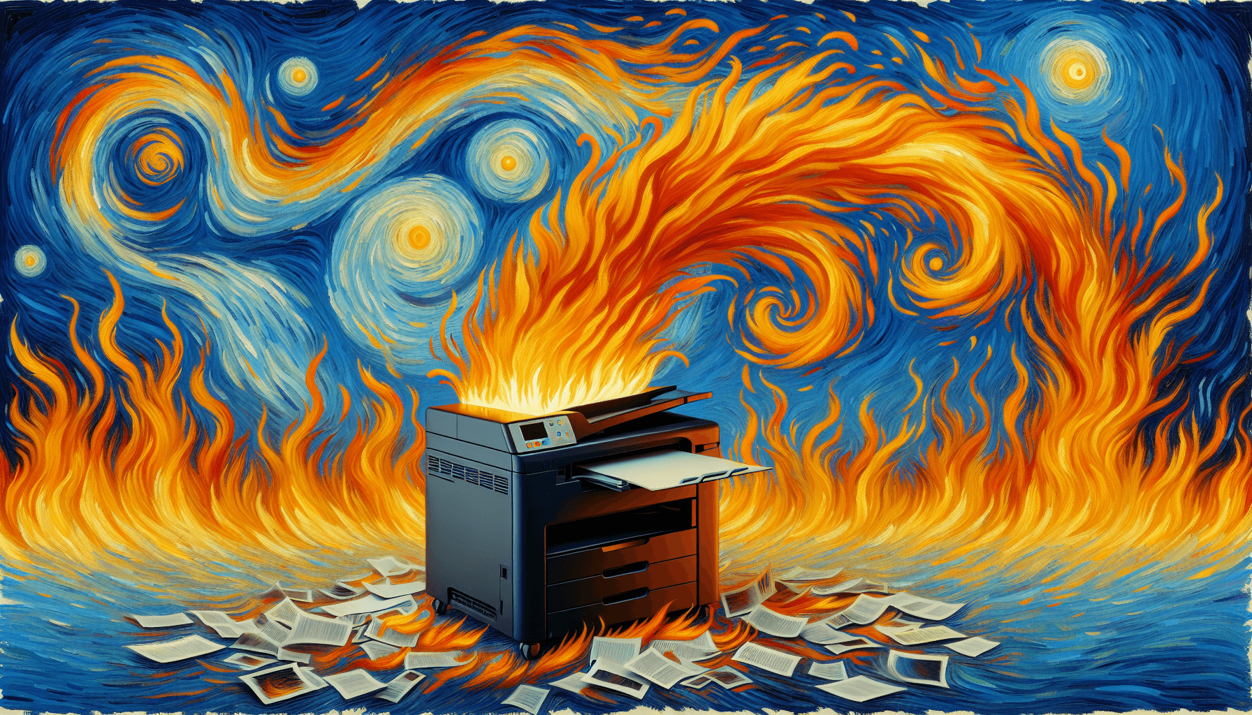 Van Gogh style AI art from a no-context quote