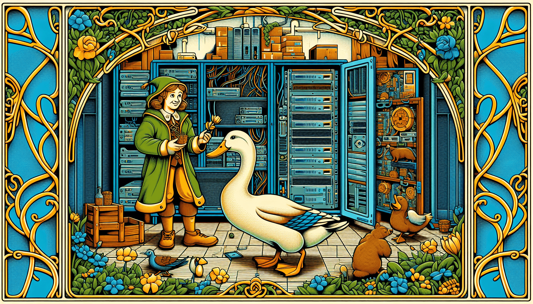 Why is there a duck in the server room?