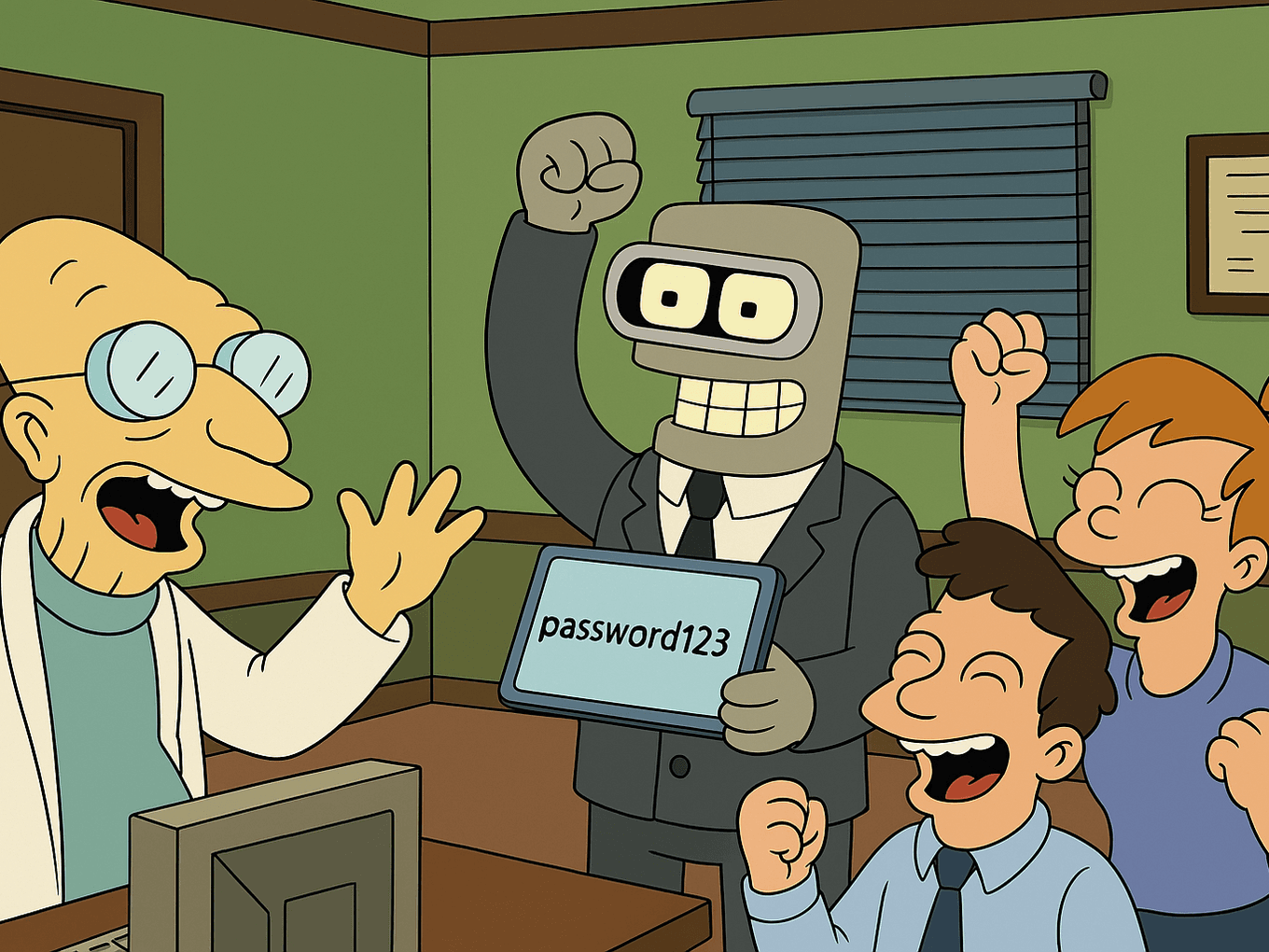 Good news everyone, the WiFi password is finally being changed from password123